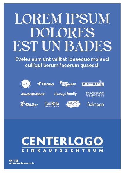 Mieterlogos · Typo Hochformat